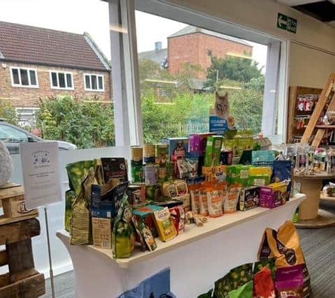 My Pet HQ in Morpeth serves as a drop-off point for donations.