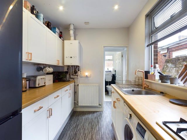 This two bed terrace house in Shakespeare Road, Kingston, is on sale for £220,000. It is listed by Chinneck Shaw.