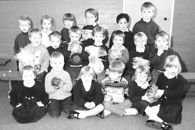 Seahouses First School Harvest Festival, 1992.