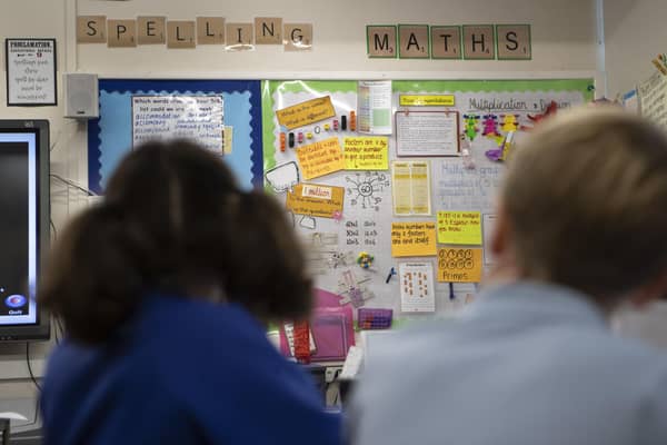 Across England, 30% of vulnerable children were up to the requirements for reading, writing, and maths compared to an average of 60% of all children. (Photo by Danny Lawson/PA RADAR)
