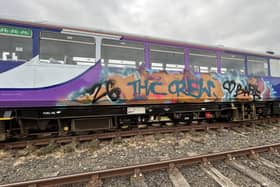 Graffiti at Aln Valley Railway. Picture: Mark Hayton