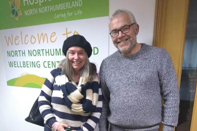 Fliss and Tim have expressed their gratitude for the work of HospiceCare North Northumberland.