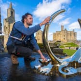 Warkworth Castle is the setting for some striking new sculptures that will help visitors to explore its fascinating medieval past.