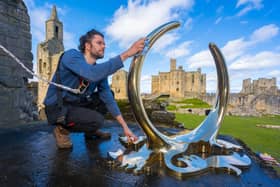 Warkworth Castle is the setting for some striking new sculptures that will help visitors to explore its fascinating medieval past.