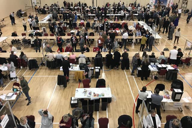 A local election count. Picture/credit: Stuart Arnold/Teesside Live.