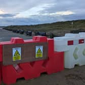 The southernmost section of the promenade has been blocked off, but is still accessible via the dunes. (Photo by National World)