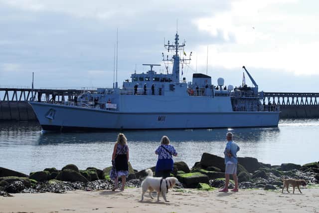 HMS Blyth makes its final visit to Blyth ahead of being decommissioned later this year.