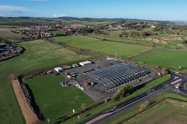 The metal structure has really taken shape over the past couple of weeks.
Picture: Northumberland By Drone