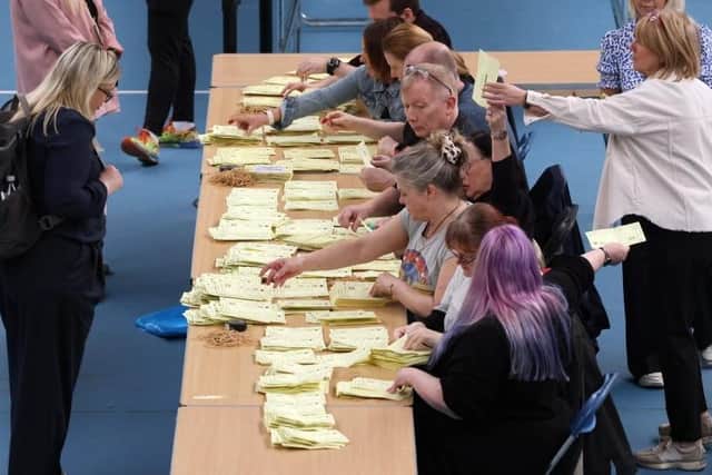 Ballots were counted at the Silksworth Centre in Sunderland. (Photo by Raoul Dixon/NNP)