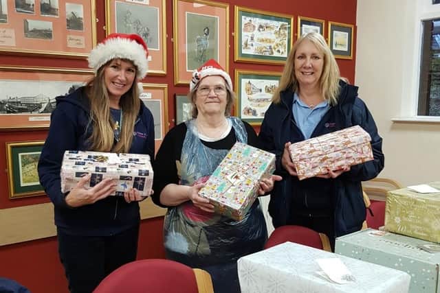 Extra boxes were delivered in preparation for St Aidan's Church's Christmas lunch for the lonely.