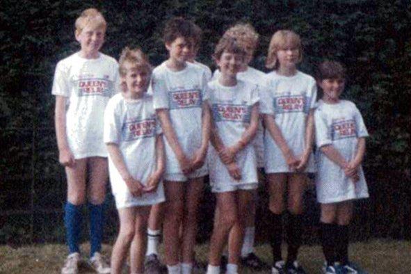 Glendale Middle School pupils in Edinburgh 1986.