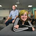 Rob Cox, CEO of the YMCA Northumberland, with Neve Stuart who is one of many young people benefiting from the centre and the support it provides.