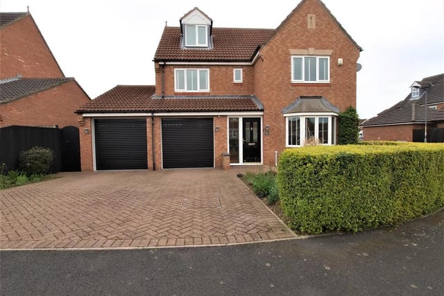 The six-bedroom detached house occupies a well maintained corner site within an extremely popular and prestigious residential area of Cramlington.