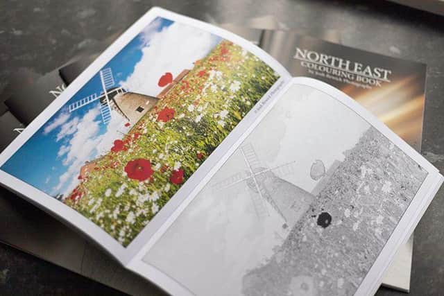 Whitburn Windmill also features in the new colouring book.
