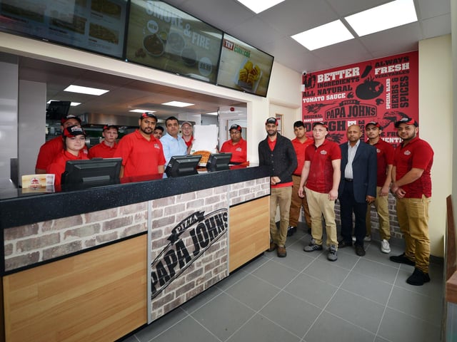 Papa John's takeaway opened on Stockwell Gate, Mansfield in 2017