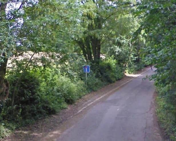 A section of the road that leads to Broom House Farm near Hartburn. Picture by Google.