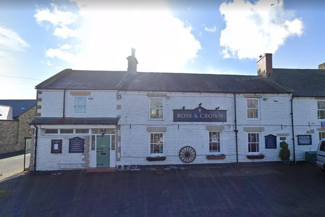 The Rose and Crown at Slaley is ranked number 5.