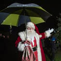 Santa stopped by Church Fields to switch on the Christmas tree lights.