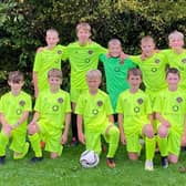 The U12s in their Silvery Tweed Cereals-sponsored away kit. Picture: Silvery Tweed Cereals.