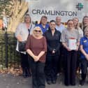 The fundraising workers at Cramlington House.
