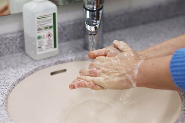 Good hygiene practice such as hand washing remains the most important step in preventing and controlling spread of infection.