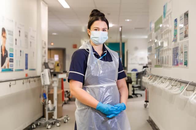 Holly Turner, a sister on Ward 12 at Northumbria Specialist Emergency Care Hospital, Cramlington. Picture by Elliot Nichol Photography.