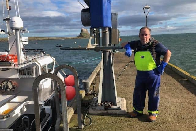 Holy Island fishermen such as Shaun Brigham have been left fearing for their livelihoods.