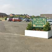 The entrance for vehicles to Blyth Golf Club.