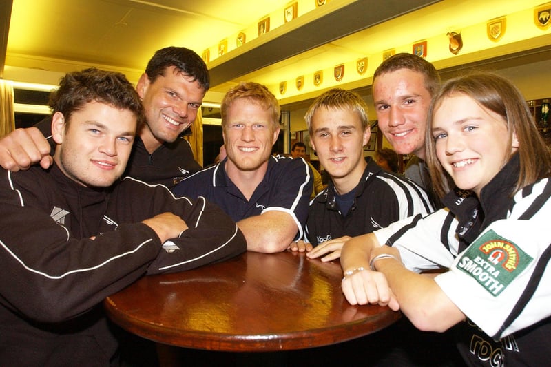 A quiz was held at Alnwick Rugby Club between Duchess's High School pupils and Newcastle Falcons players in September 2003.