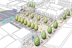 An artist's impressions of the North Shields development work, including a new transport hub and town square. (Photo by North Tyneside Council)