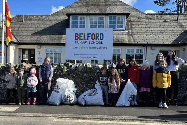 Belford Primary School have been organising regular litter picks to improve the look of the village.