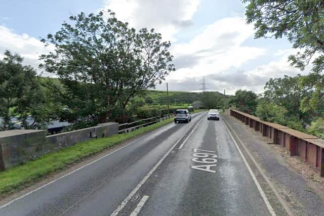 Plans have been lodged to infill the former railway bridge which the A697 crosses.