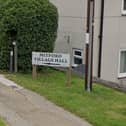 Signage for the village hall in Mitford. Picture by Google.