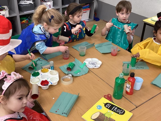 Pupils at St Robert's Catholic First School enjoy World Book Day