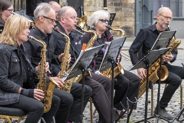 Coquet Community Band: Big Band proved to be popular with the Sunday morning audience.