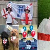 Showing their support for England!