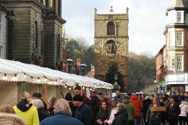 Bridge Street, which was closed to traffic for the weekend, was packed with stalls.