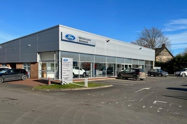 The former Ford dealership on South Road Industrial Estate is for sale through HTA Real Estate for £800,000.