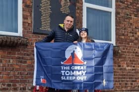 Councillors Rob Forsyth and Eve Chicken took part in The Great Tommy Sleep Out.