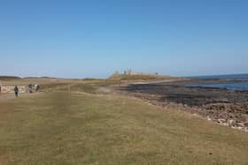 The area around Dunstanburgh Castle is popular with walkers.