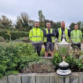 Cramlington Town Council's operations team with the Percy Boydell Award trophy after winning big at Northumbria in Bloom to qualify for the national event. (Photo by Jane Coltman)
