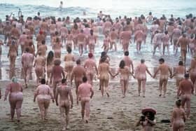 A previous North East Skinny Dip at Druridge Bay in Nothumberland. Picture by Owen Humphreys/PA Wire.