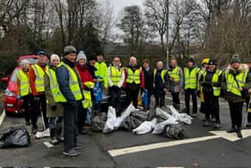 Members of the Ponteland Anti-Litter Squad. Picture by Norbert Chan.