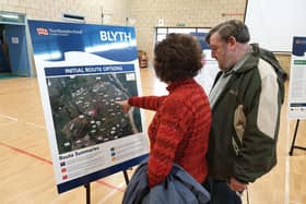 A public consultation event for the Blyth Relief Road.