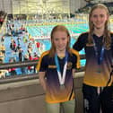 Matilda Wilson and Harriet Oldfield of Alnwick Dolphins won medals at the Short Course North East Regional Championships. Picture: Alnwick Dolphins