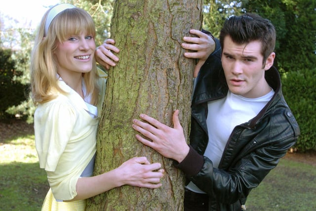 Morpeth's KEVI High School's Lauren Gordon as 'Sandy' and Jay Duffield as 'Danny'.