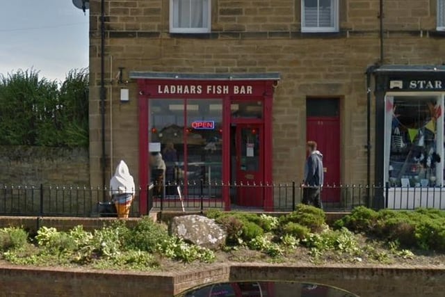 Ladhars Fish Bar in Newbiggin is ranked 15.
