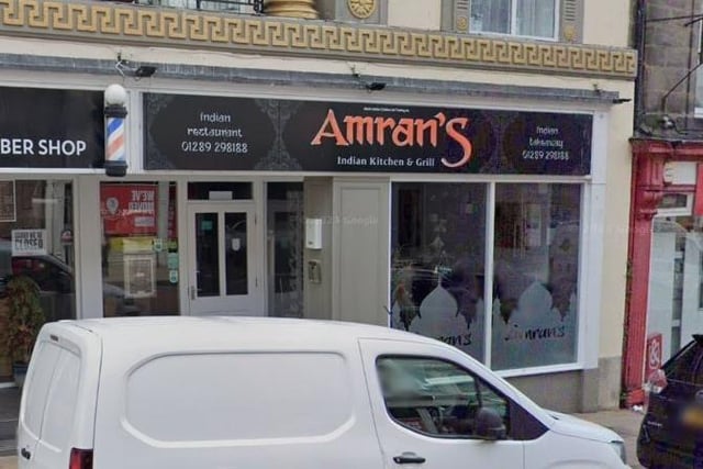 Amran's Indian Kitchen and Grill takes second spot.