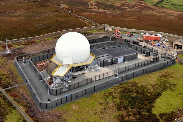 The new 'golf ball' at Remote Radar Head Brizlee Wood. Picture: Warrant Officer Paul Kiddell