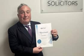 David Bawn with the Mental Health Law Accreditation.